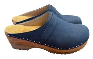 Troentorp x Good Guys Don't Wear Leather Wood Clogs Vegan Leather EU 38/US 7.5/8